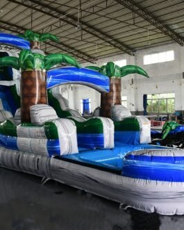 15′ Aloha Splash Single Lane Water Slide For Sale