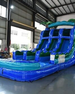 15′ Island Drop Center Climb Water Slide For Sale