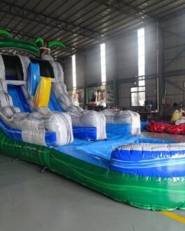 15′ Surf’s Up Single Lane Water Slide For Sale – BounceWave Inflatable Sales