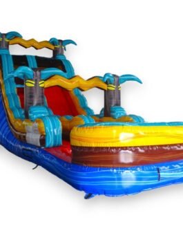 15′ Tropic Shock Single Lane Water Slide For Sale – BounceWave Inflatable Sales