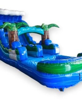 15′ Tropical Wave Single Lane Water Slide For Sale