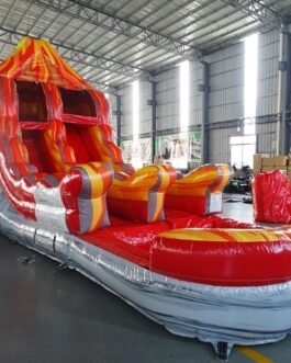 15′ Volcano Single Lane Water Slide For Sale – BounceWave Inflatable Sales