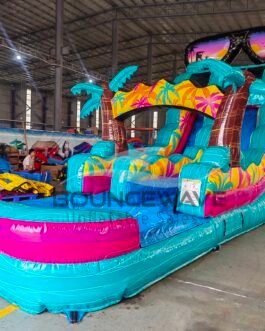 15’Island Flow Single Lane Water Slide For Sale