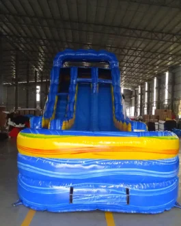 Blue Reggae Hybrid Water Slide For Sale