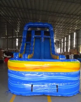 Blue Reggae Hybrid Water Slide For Sale