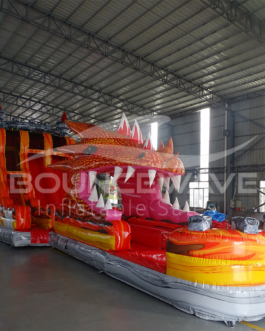 18′ Dragons Breath 2-Piece Hybrid Water Slide For Sale