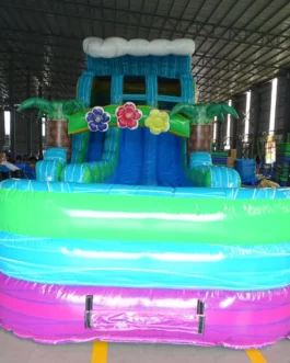 Summer Luau Hybrid Water Slide For Sale