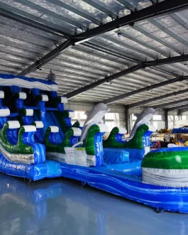 Dolphin Dive Hybrid Water Slide For Sale