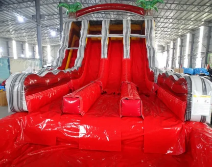 Crimson Bay Triple Lane Hybrid Water Slide - Image 5