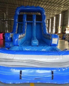 Blue Lagoon Hybrid Water Slide For Sale