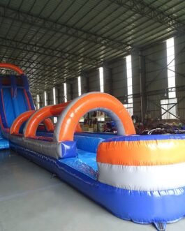 Blue/Orange Flat 2-Piece Water Slide For Sale