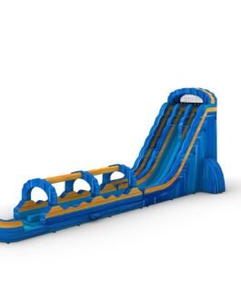 Blue/Orange Marble 2-Piece Water Slide For Sale