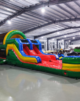 Bounce House Obstacle Course: 46′ Reggae Rush Hybrid Obstacle Wet/dry