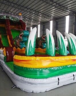 Dino Dive Single Lane Water Slide For Sale