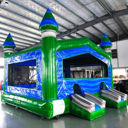 Jumbo Green Gush Bounce House - Image 2