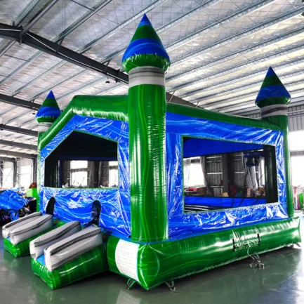 Jumbo Green Gush Bounce House - Image 5