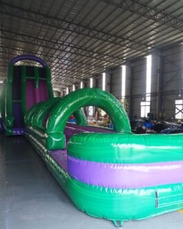 Green Smash Flat 2-Piece Water Slide For Sale