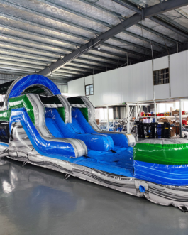 Inflatable Obstacle Course: 46′ Aloha Splash Hybrid Obstacle Wet/dry