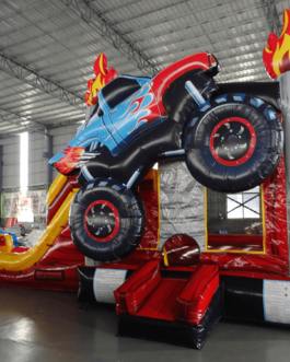 Monster Truck XL Wet-Dry Combo Inflatable For Sale