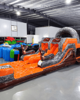 Obstacle Bounce House: 46′ Buck Shot Hybrid Obstacle Wet/dry