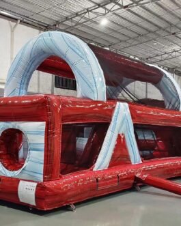 Obstacle Bounce House:46′ Crimson Bay Hybrid Obstacle