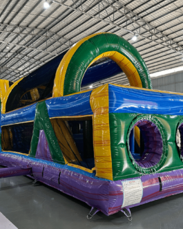 Obstacle Bounce House: 53′ Goombay Xl Hybrid Obstacle Wet/dry