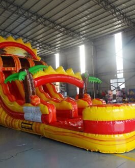 Summer Sizzler Center Climb Water Slide For Sale