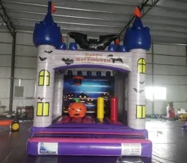 Celebrate Halloween with a Spooky Bats and Pumpkin Bounce House